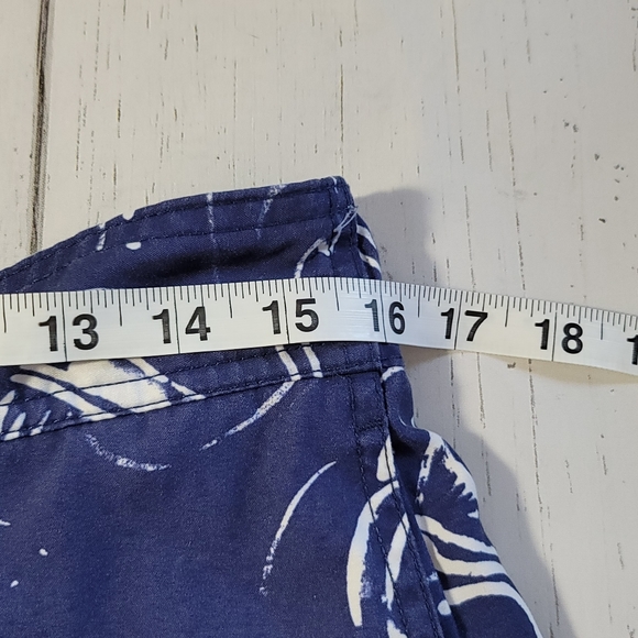 Nautica Vintage Swordfish Print Board Shorts Summer Swim Trunks Men's Size M - Picture 16 of 16